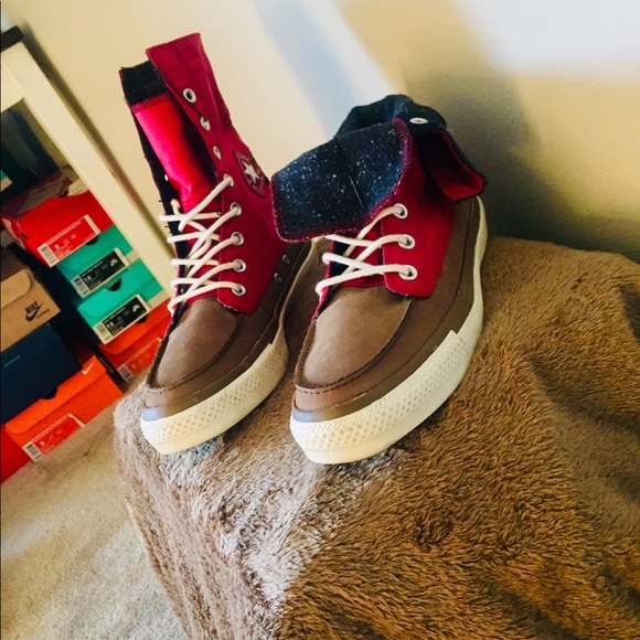 SOLD-CONVERSE ALL-STAR ROLL TOP CHUKKA HI SKY HIGH - Picture 5 of 8